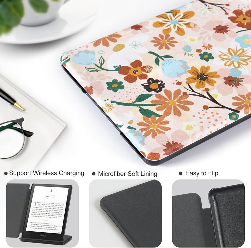 CoBak Case for 7" E-Readers - All New PU Leather Cover with Auto Sleep Wake Feature for E-Readers 2024 Released - Image 4
